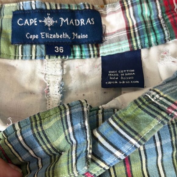 Cape Madras Men’s 36 preppy Coastal core madras plaid shorts - Picture 6 of 10